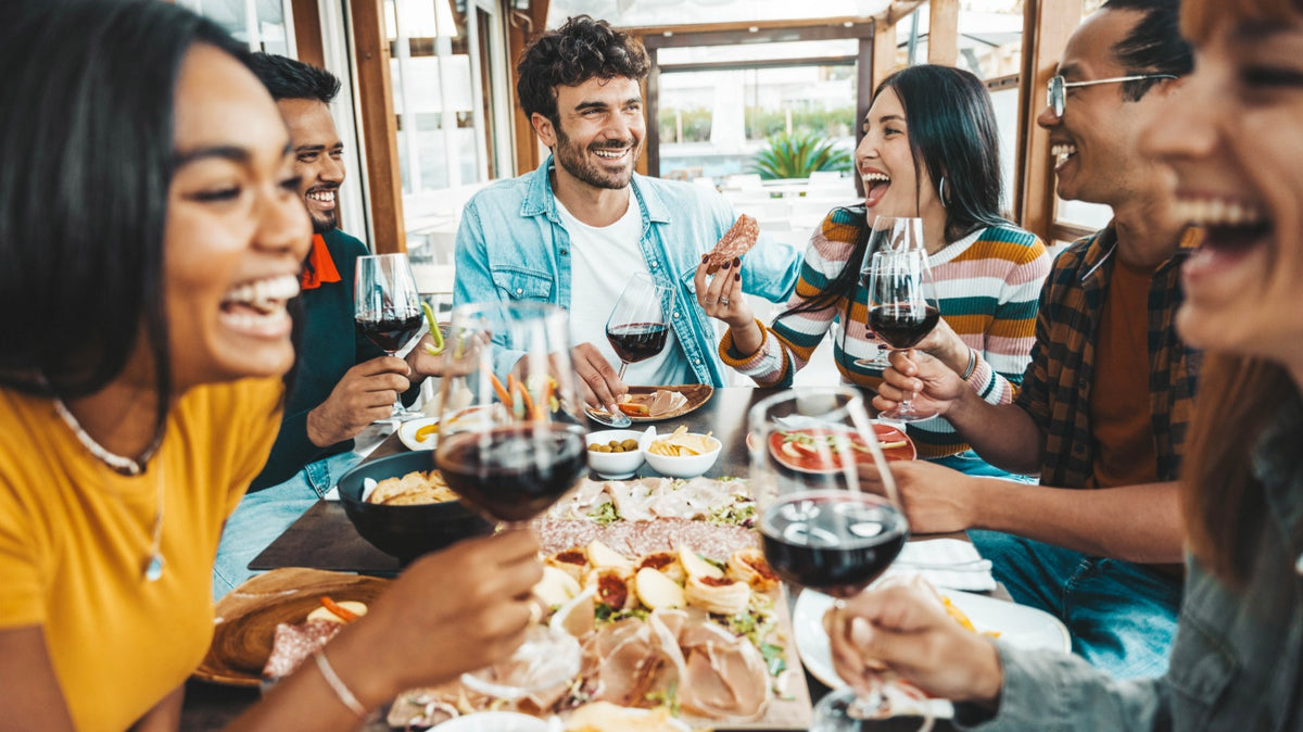 Couple enjoying a Southern Highlands food and wine tasting experience