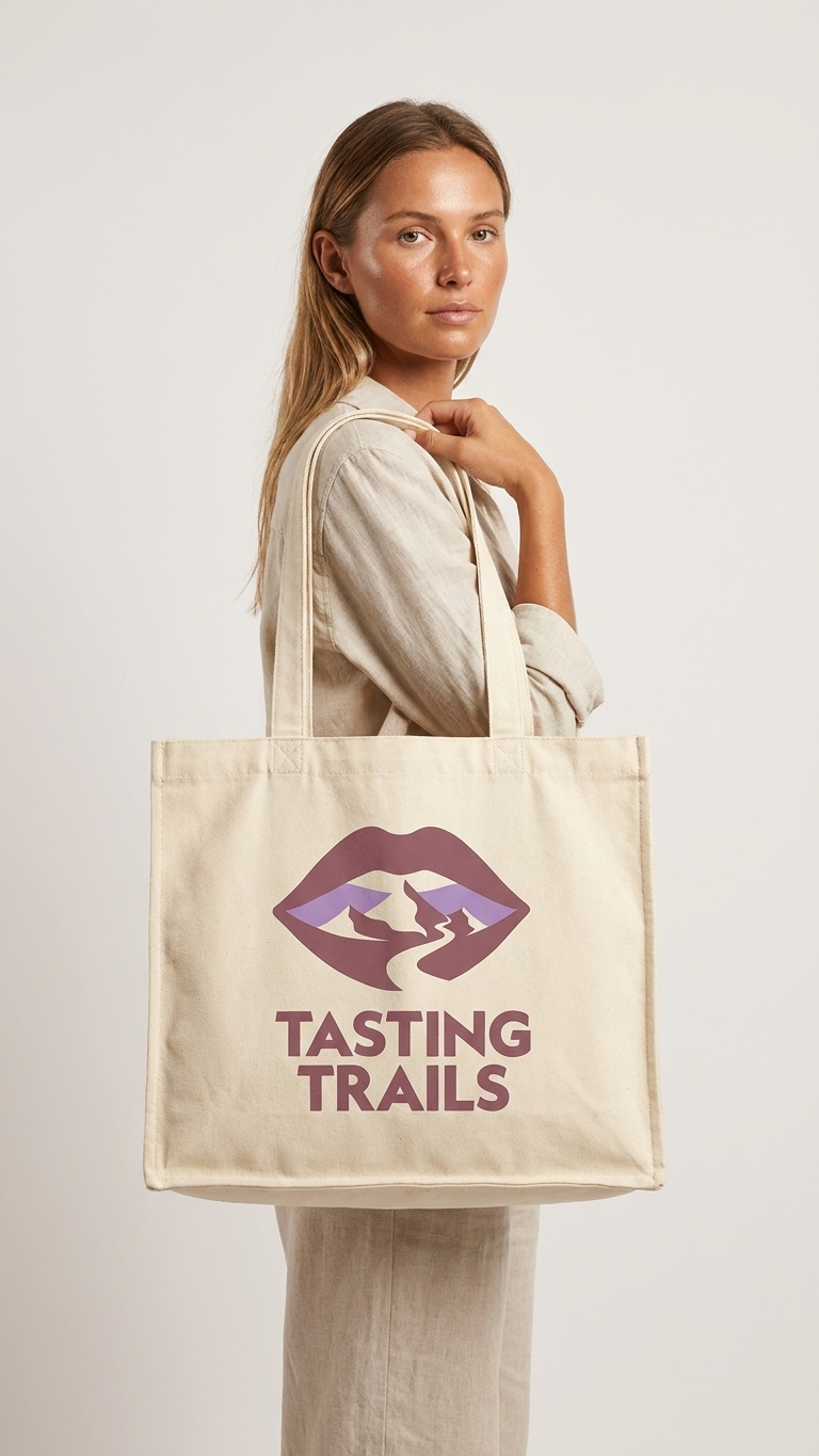 Tasting Trails Ramble Canvas Shopping Tote